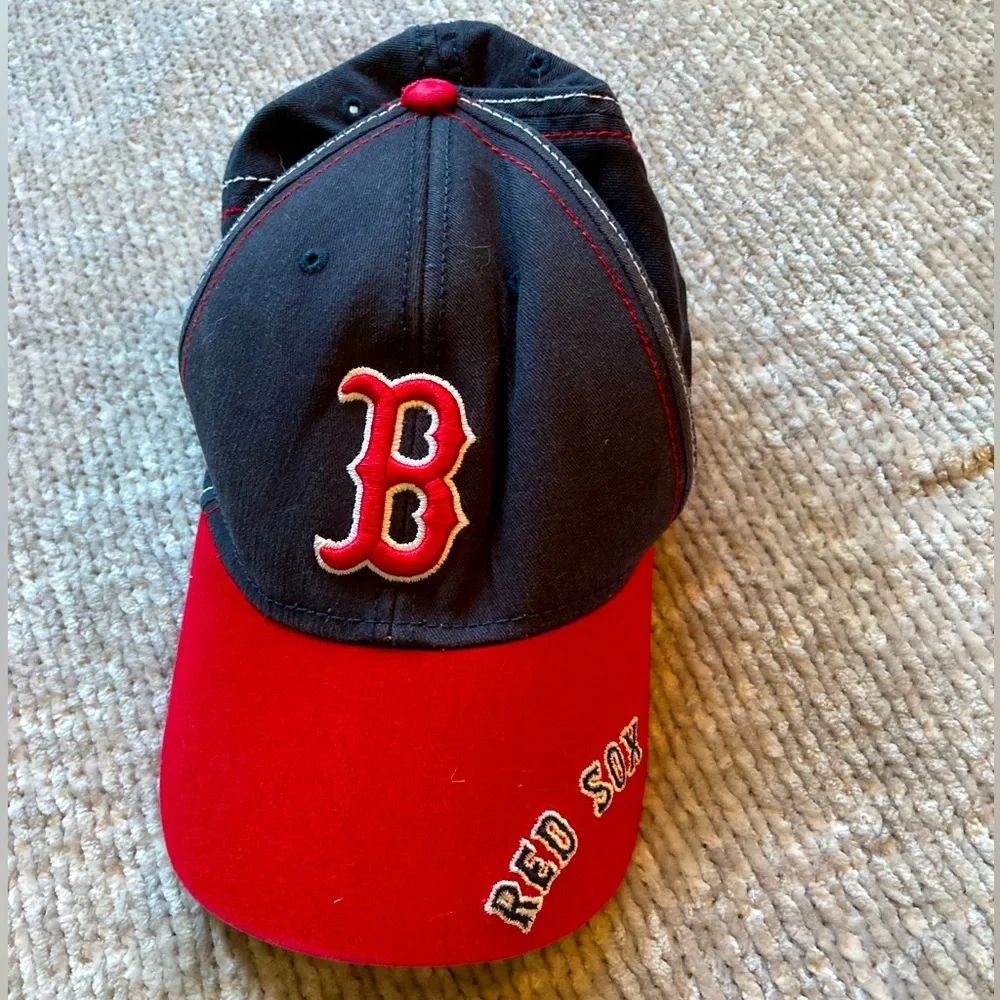 Boston Red Sox Youth‎ Baseball Hat MLB Adjustable Navy Red Embroidered Cap